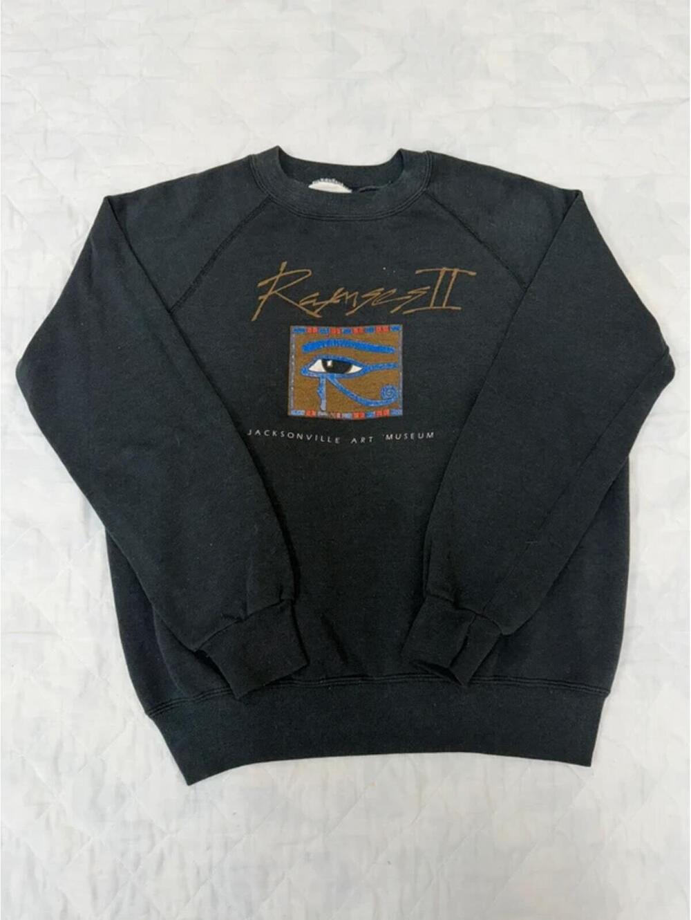 Vintage 1980s Ramses II Jacksonville Art Museum Graphic Sweatshirt